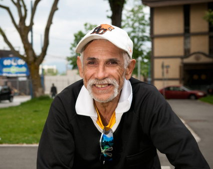 Man sitting in park