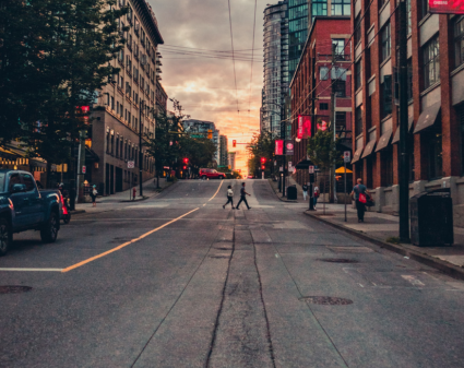 Downtown street scene